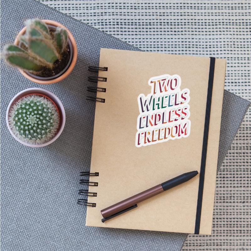 Two wheels, endless freedom - colorful shadows