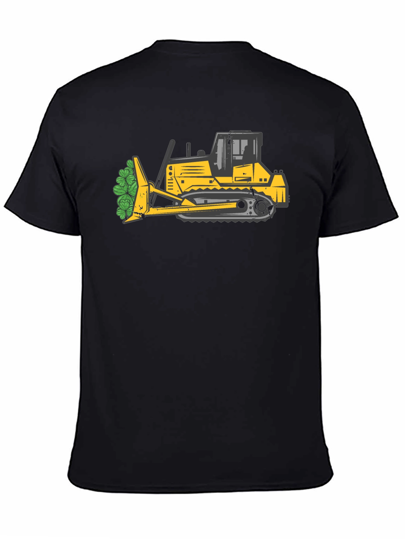 Bulldozer with Shamrocks T-Shirt