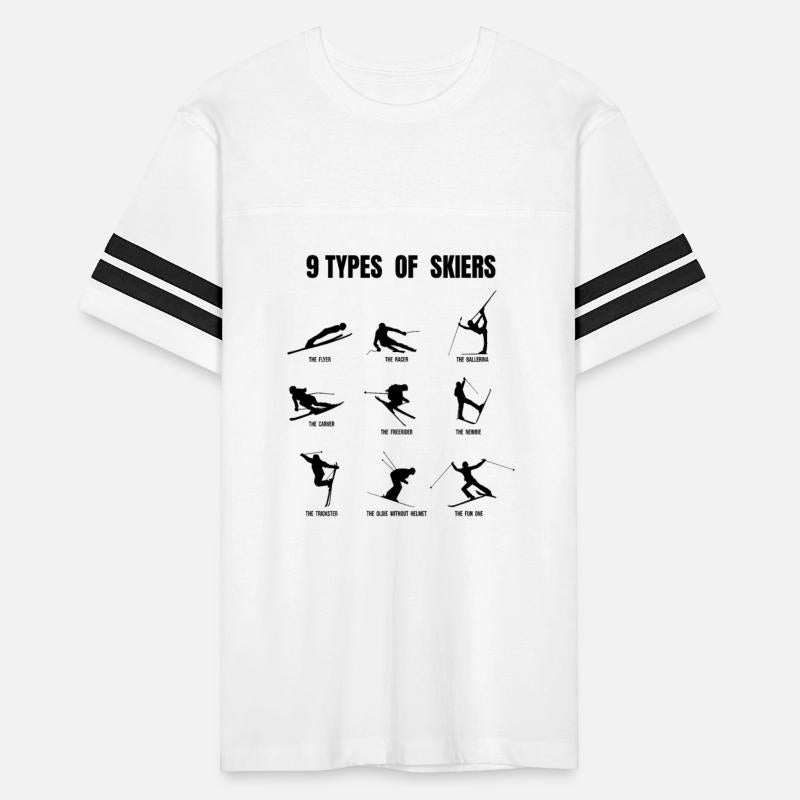 Types of skiers - funny skier design winter
