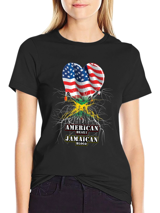 American Heart Jamaican Blood Graphic T-Shirt