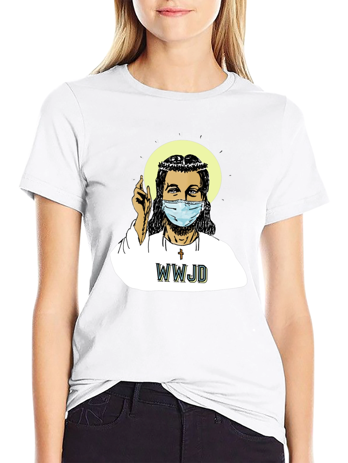 WWJD Masked Jesus T-Shirt - What Would Jesus Do?