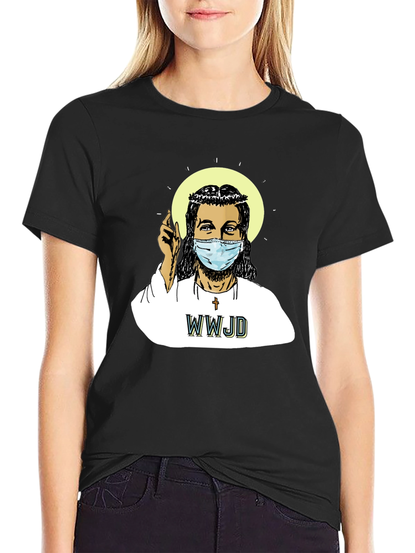 WWJD Masked Jesus T-Shirt - What Would Jesus Do?