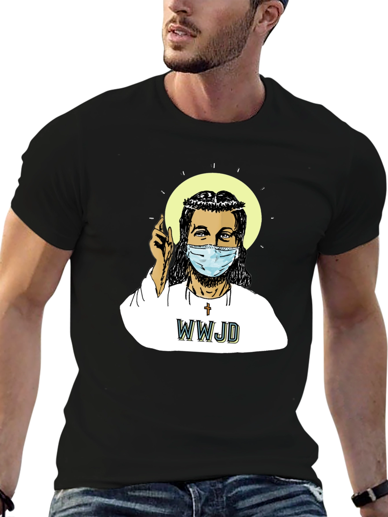 WWJD Masked Jesus T-Shirt - What Would Jesus Do?
