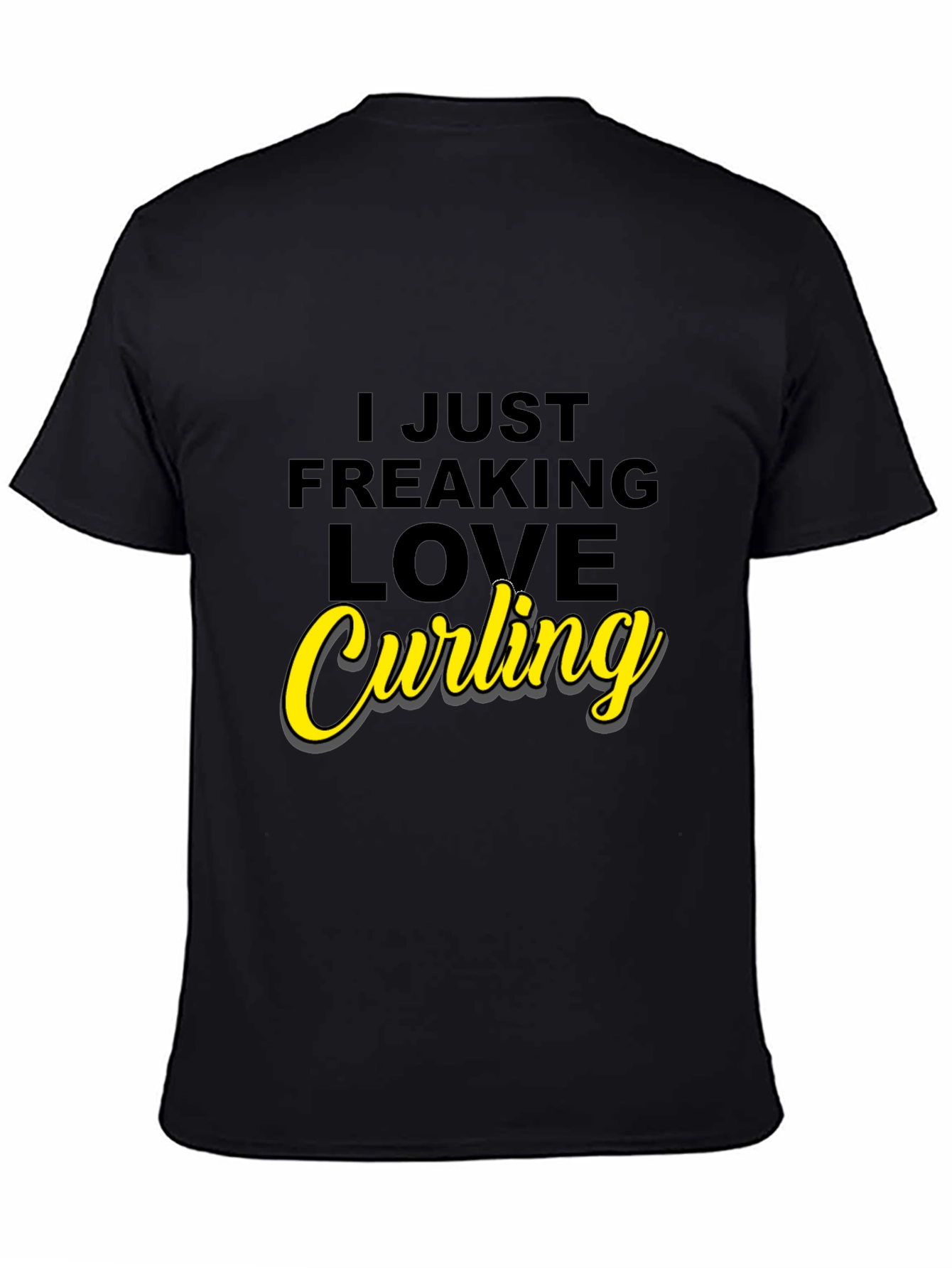 I Love Curling Graphic T-Shirt