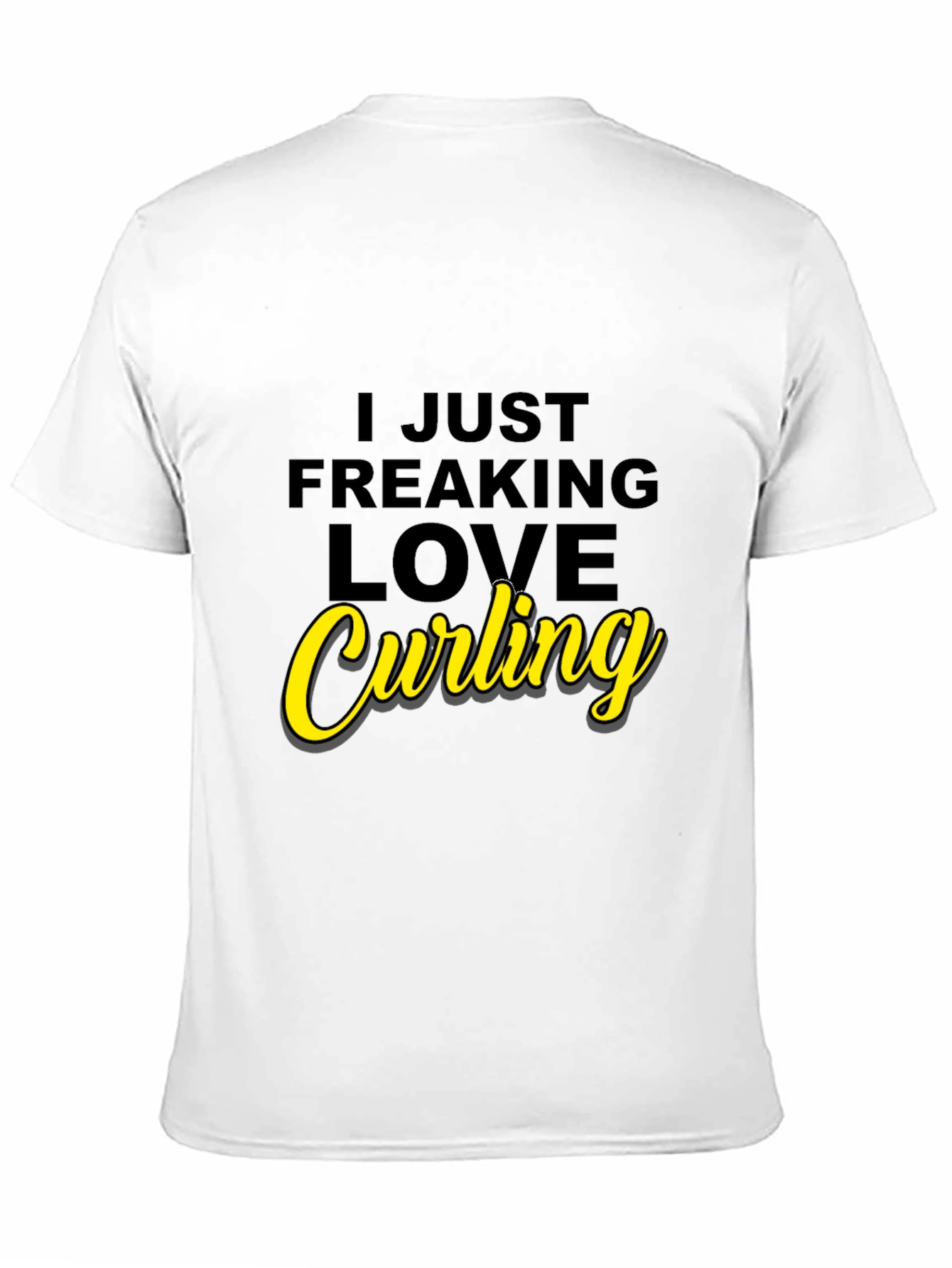 I Love Curling Graphic T-Shirt