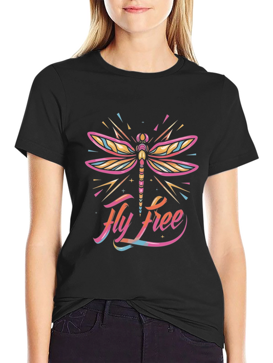 Fly Free Dragonfly Graphic Tee