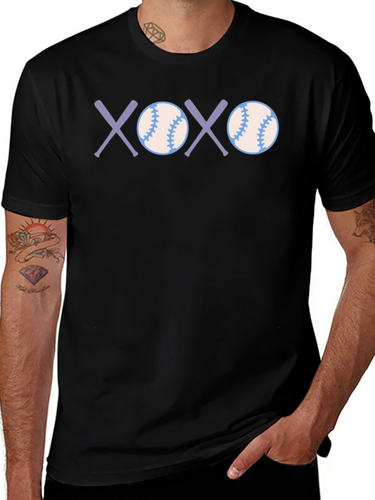 Baseball XOXO Graphic Tee - Soft Cotton Casual T-Shirt
