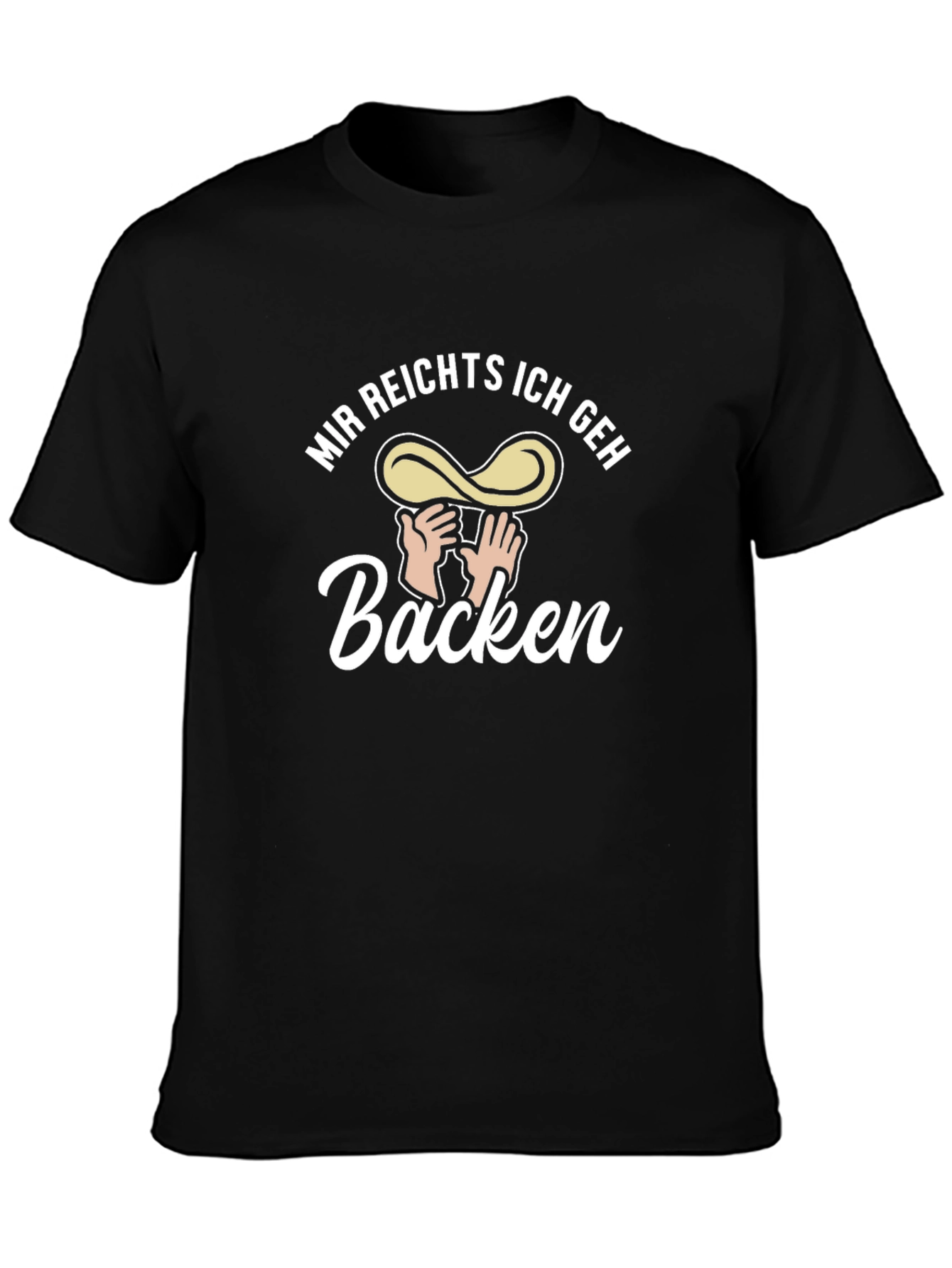 Mir Reichts Ich Geh Backen Black T-Shirt