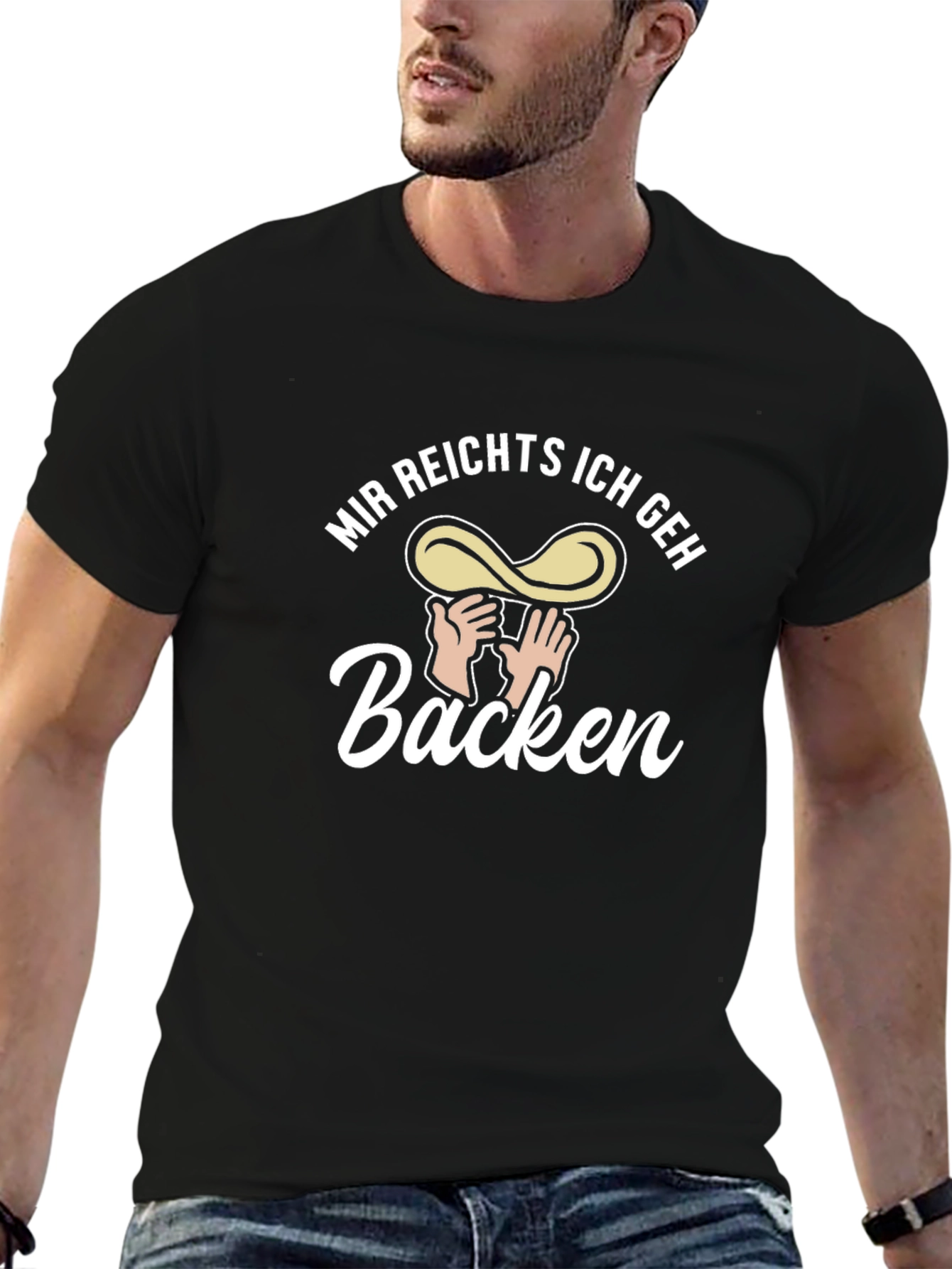 Mir Reichts Ich Geh Backen Black T-Shirt