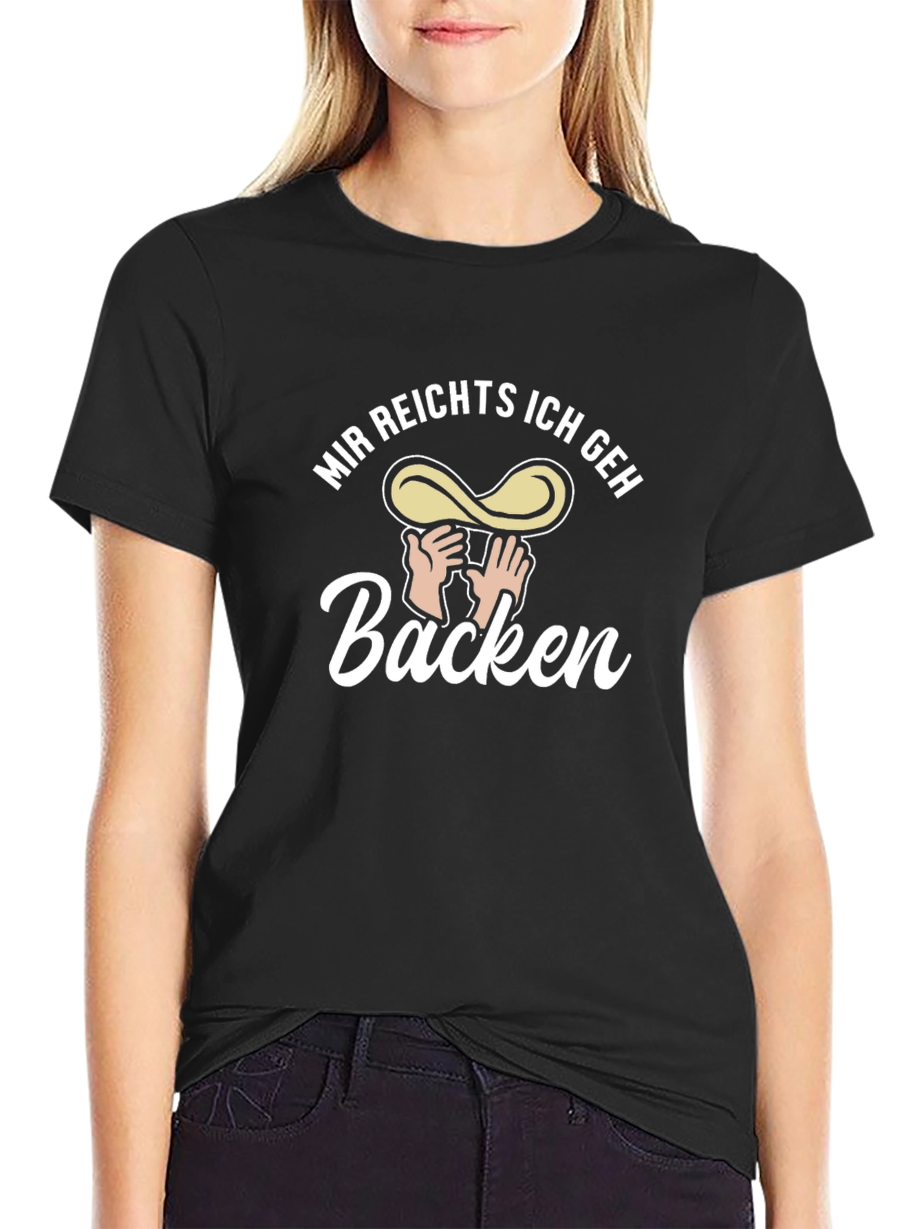 Mir Reichts Ich Geh Backen Black T-Shirt