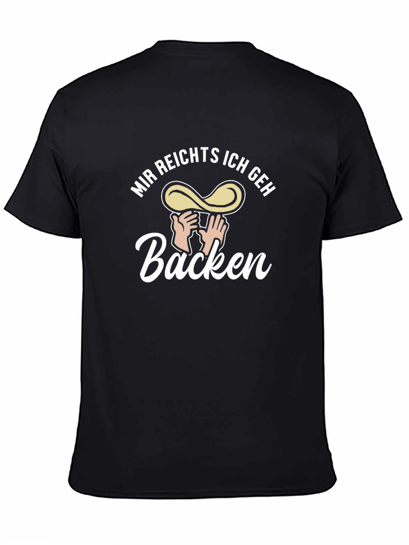 Mir Reichts Ich Geh Backen Black T-Shirt