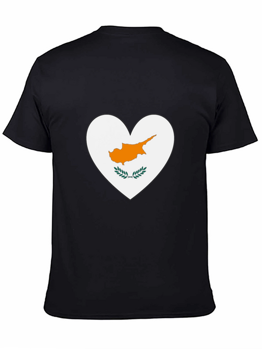 Cyprus Flag Heart T-Shirt - Show Your Love!