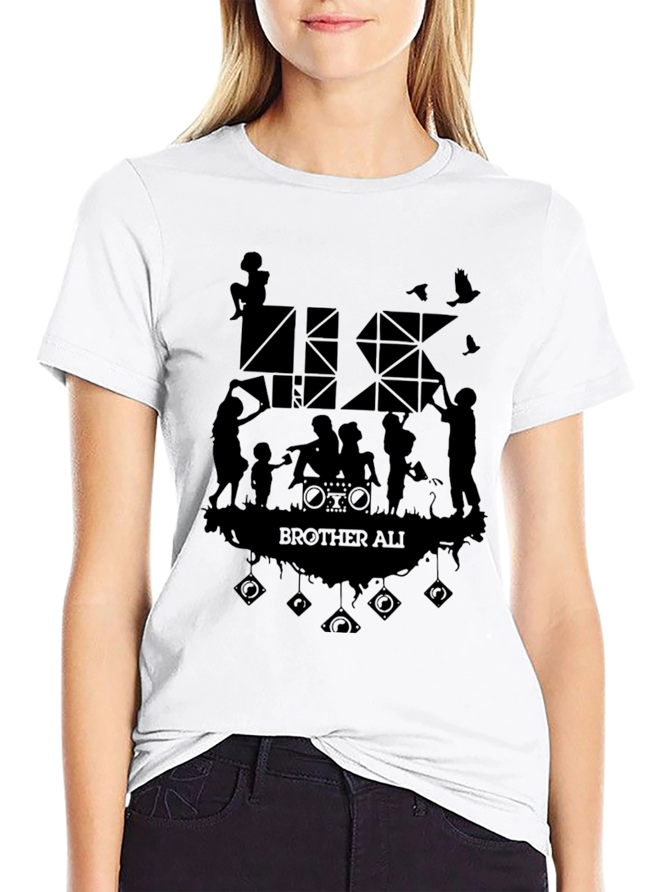 Brother Ali Graphic Print Black T-Shirt