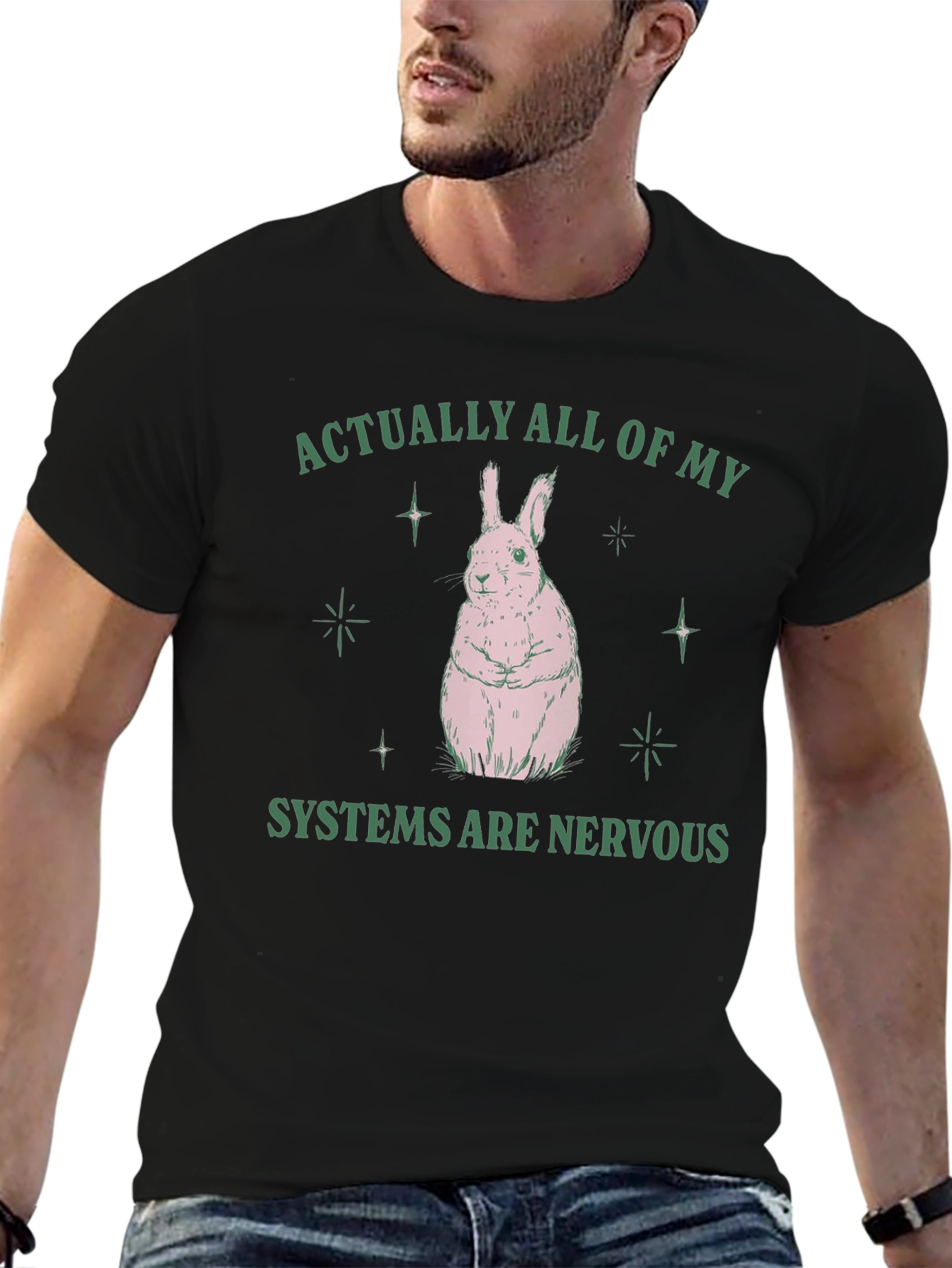 Nervous Systems Bunny Graphic T-Shirt
