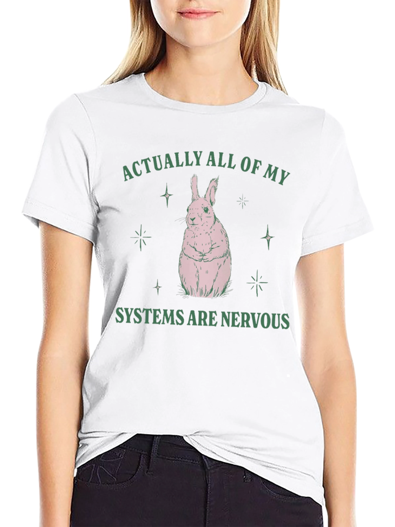 Nervous Systems Bunny Graphic T-Shirt