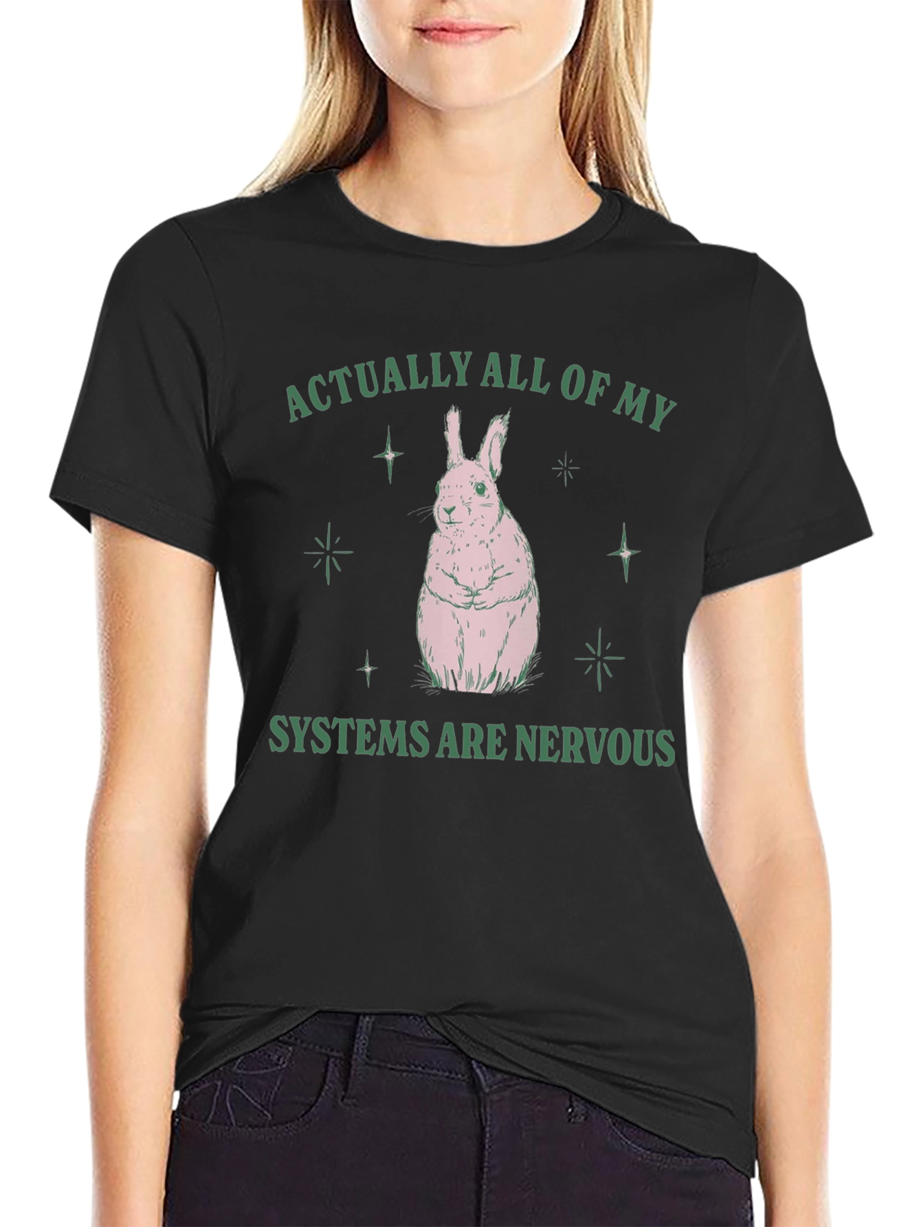 Nervous Systems Bunny Graphic T-Shirt