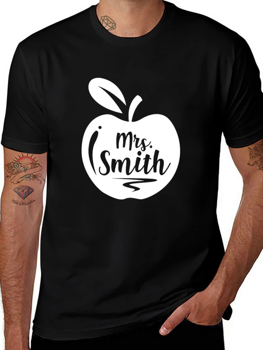 Mrs. Smith Teacher Apple T-Shirt