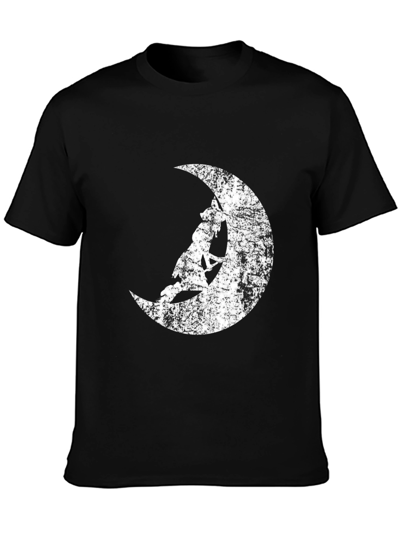 Moon Climber Graphic Tee - Black Casual Shirt