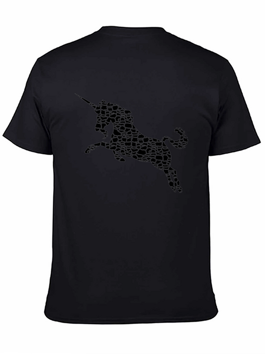 Black Unicorn Graphic Tee - Stylish Mens T-Shirt