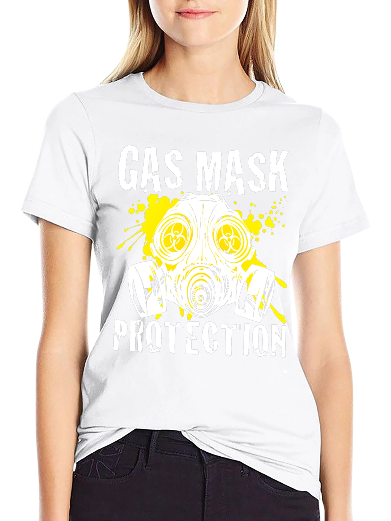 Gas Mask Protection Graphic T-Shirt