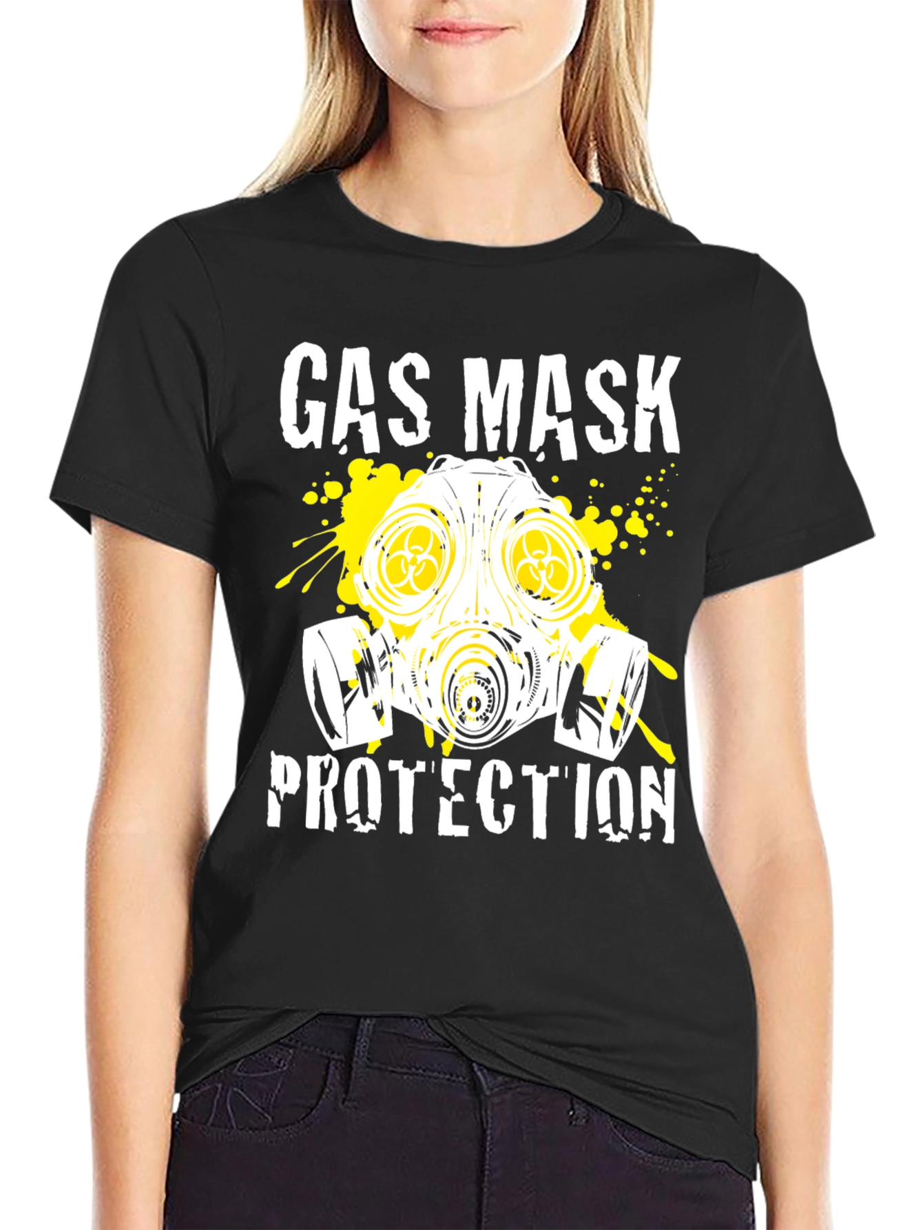 Gas Mask Protection Graphic T-Shirt