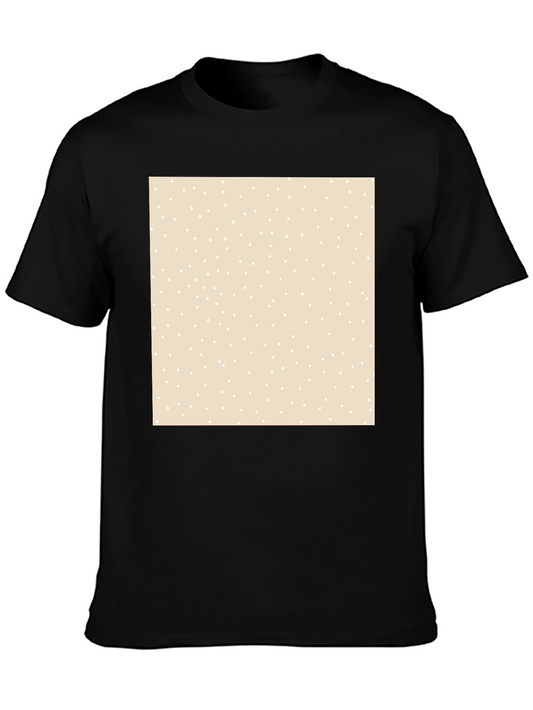 Polka Dot Pattern Tee - Stylish Casual Wear