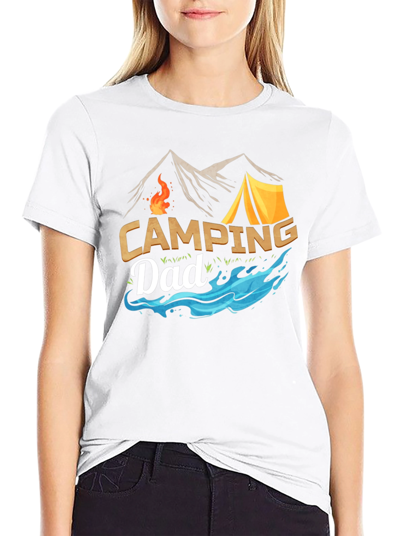 Camping Dad Graphic Tee - Outdoor Adventure Shirt