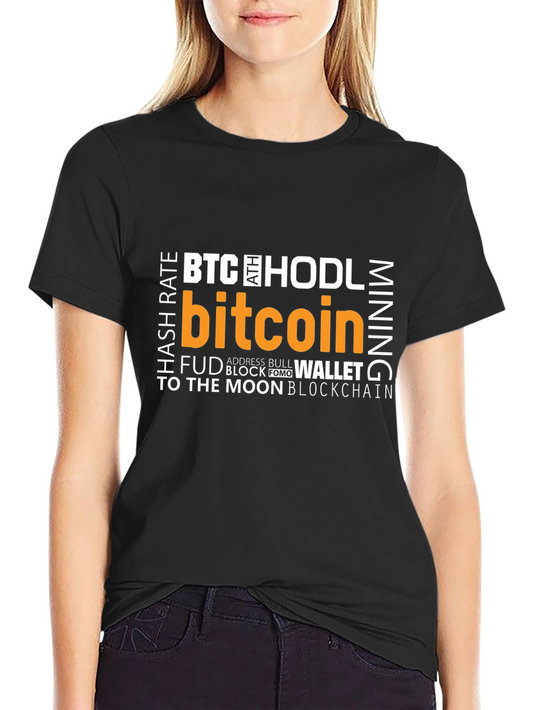 Bitcoin Crypto T-Shirt - HODL BTC Mining - Black