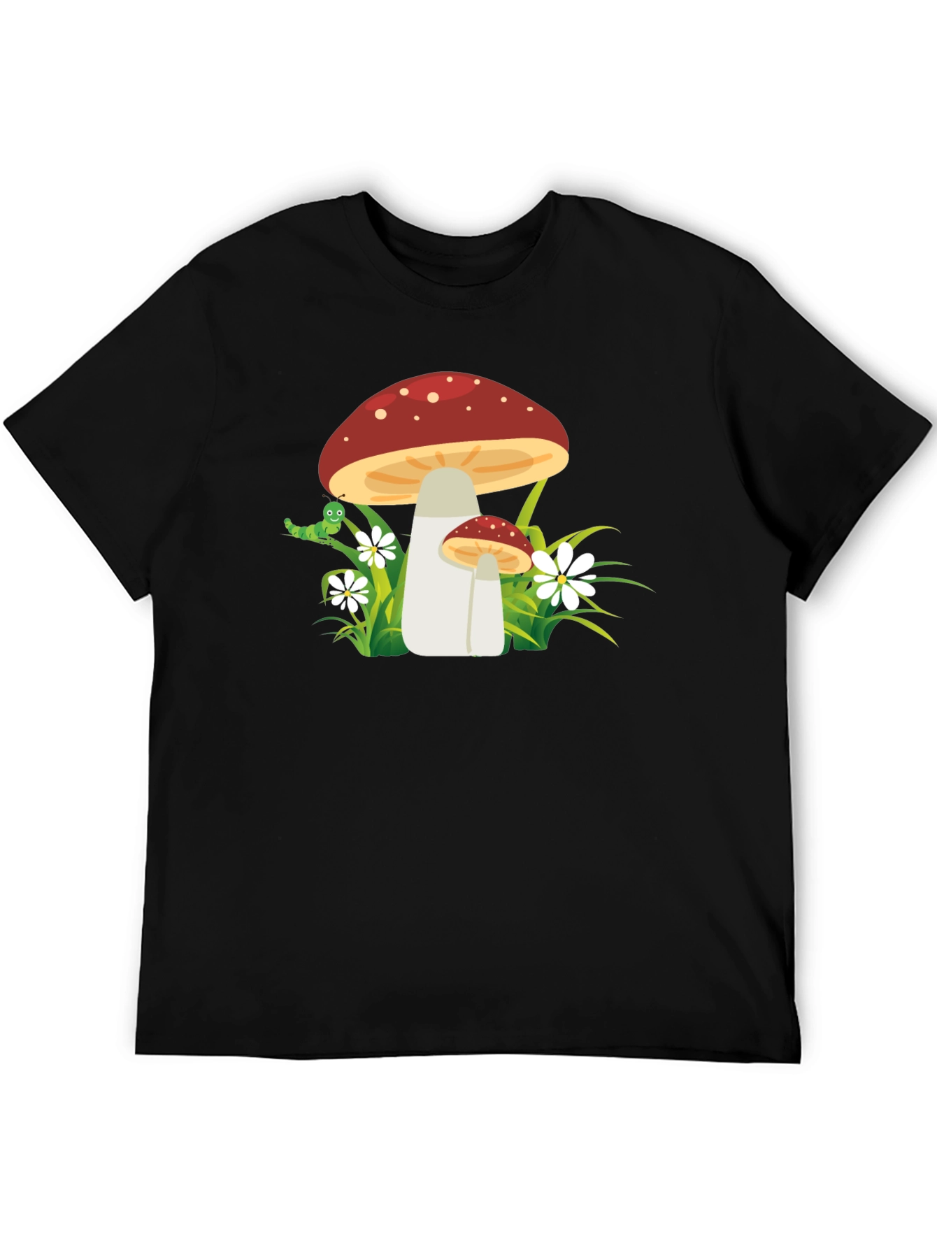 Mushroom Graphic Tee - Funky Nature Shirt