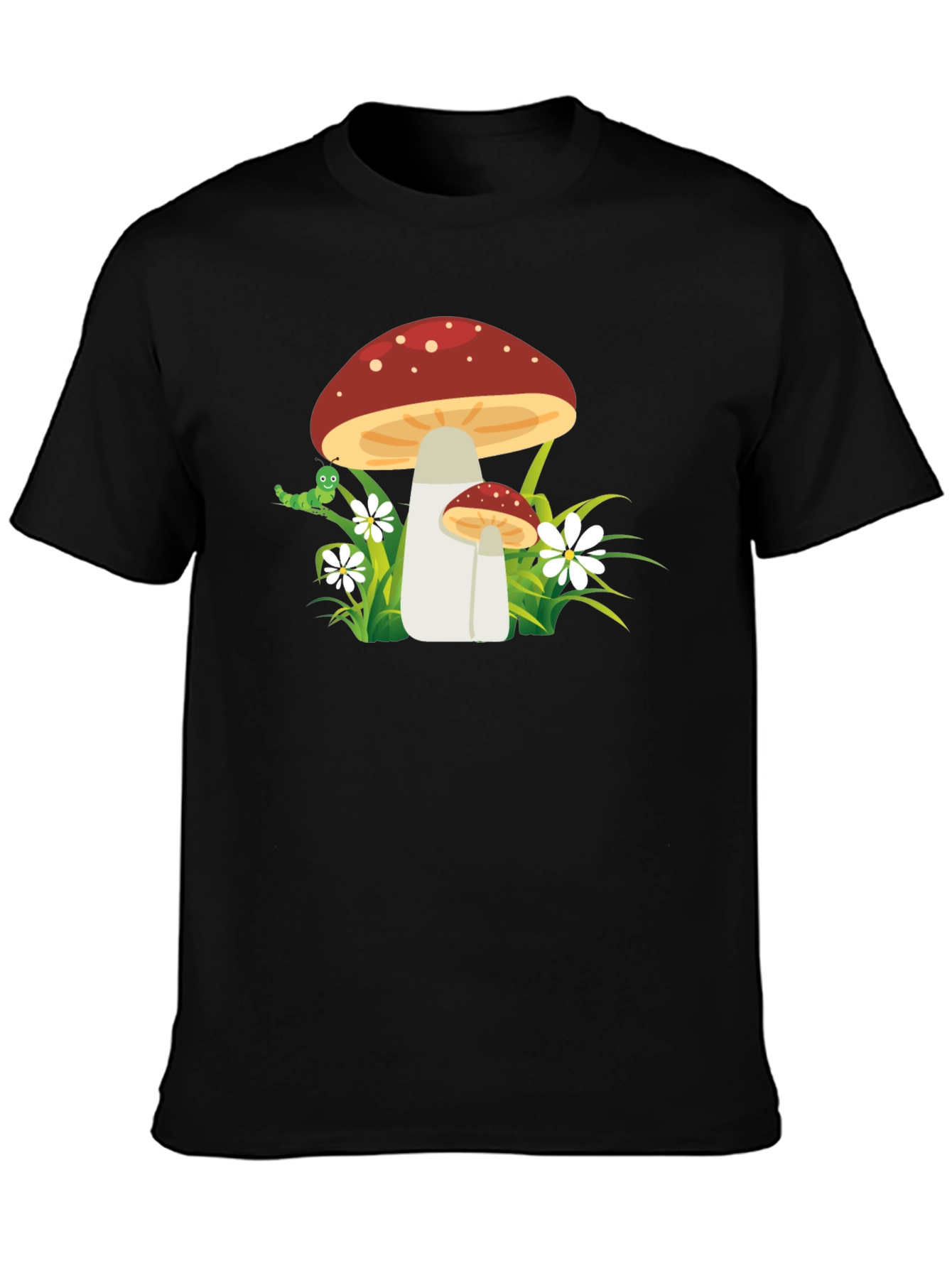 Mushroom Graphic Tee - Funky Nature Shirt