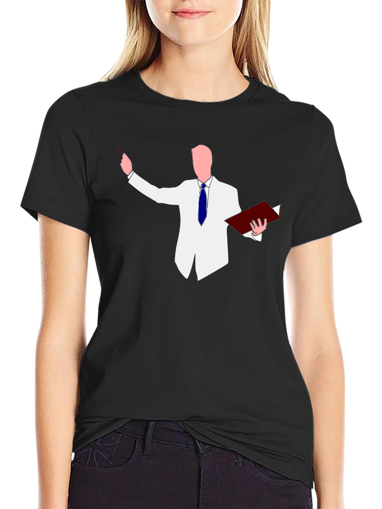 Professor Graphic Tee - Black Cotton T-Shirt