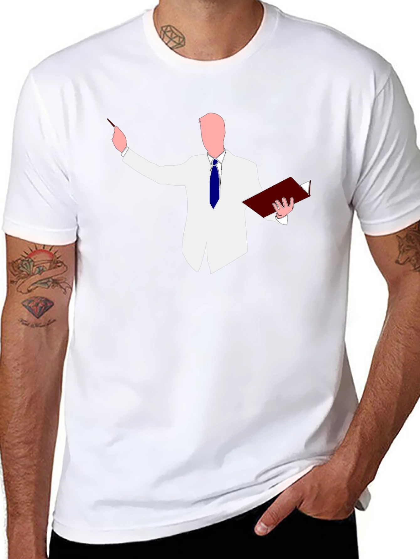 Professor Graphic Tee - Black Cotton T-Shirt