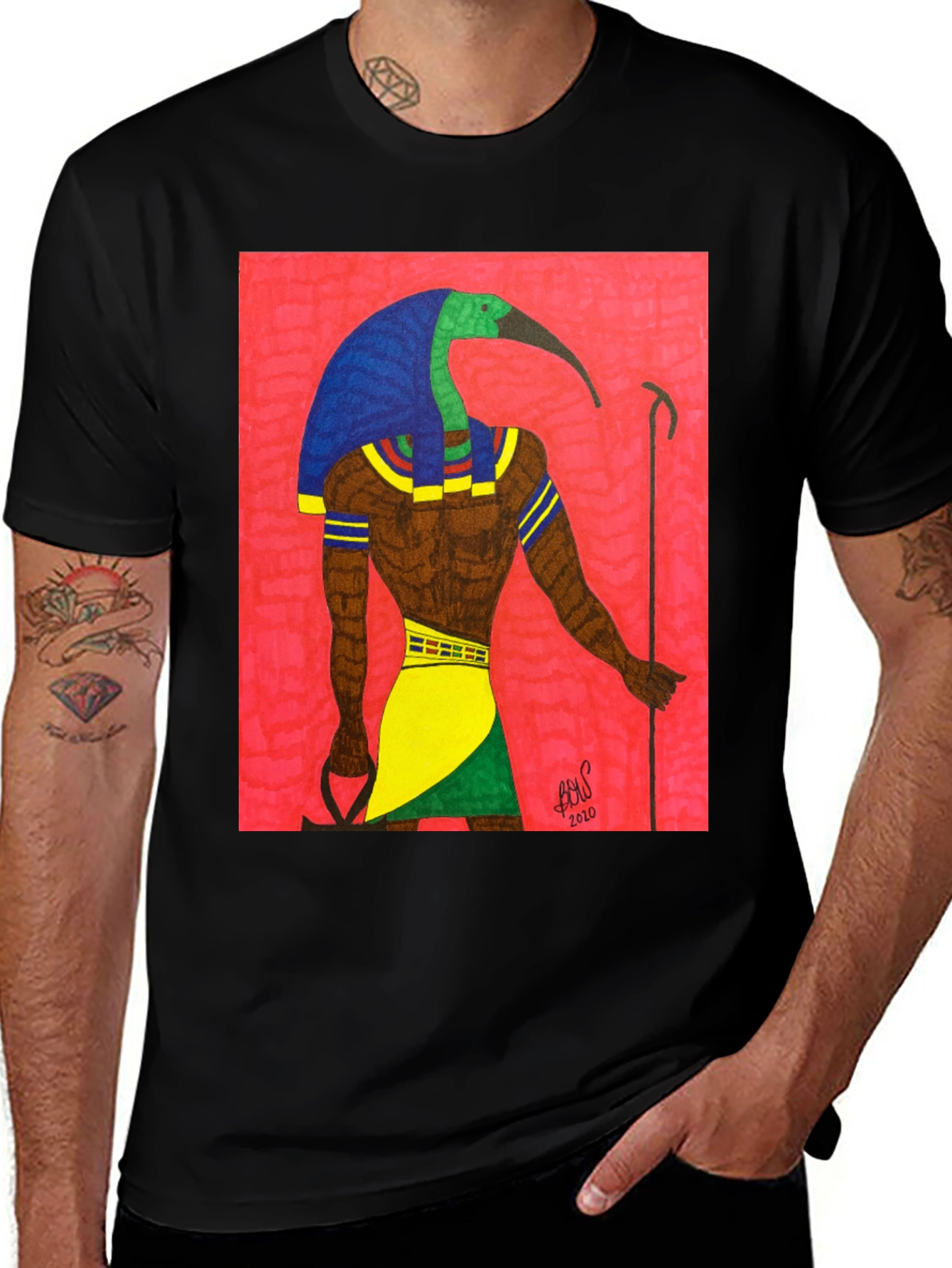 Thoth Egyptian God Graphic T-Shirt
