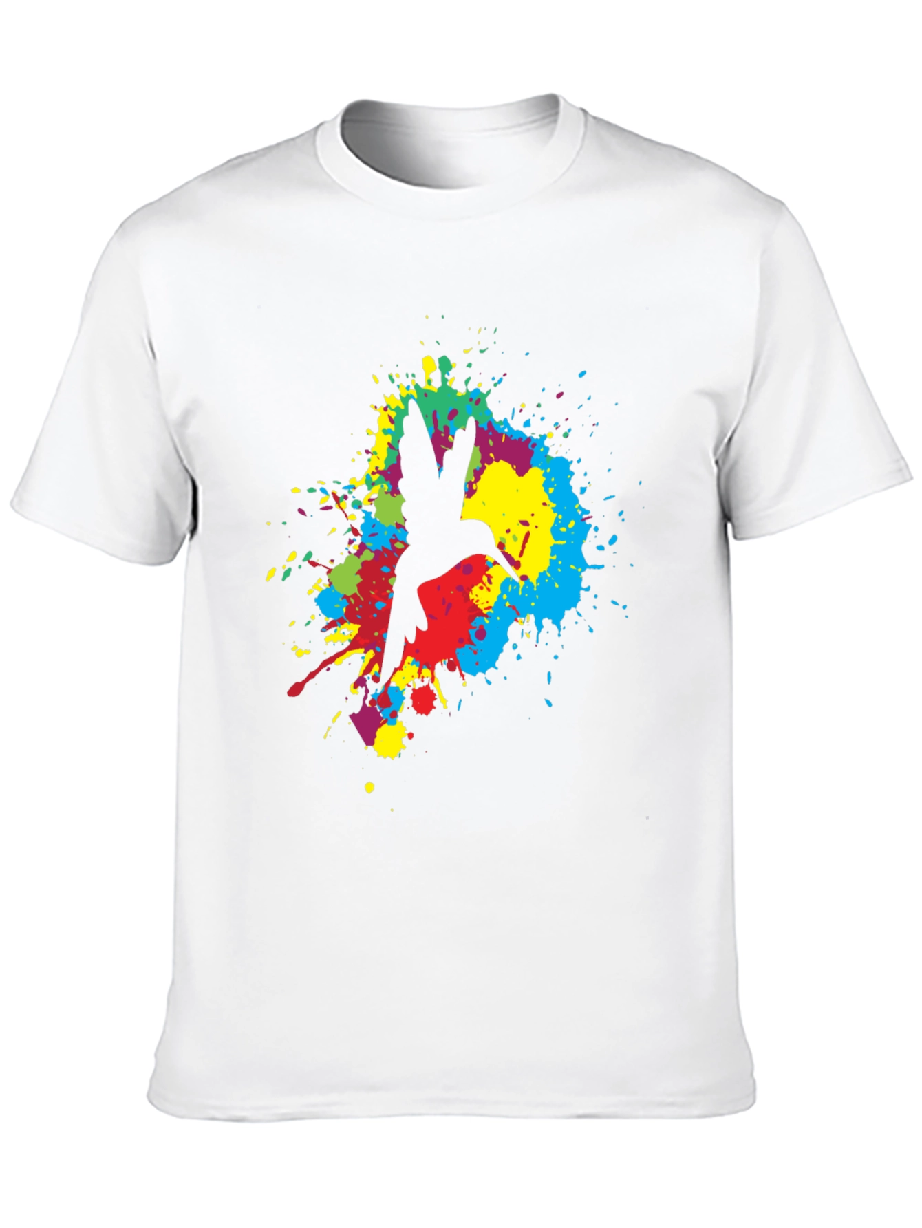 Hummingbird Splash Graphic Black T-Shirt