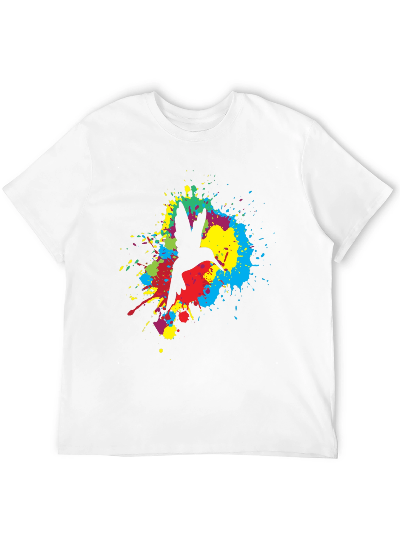 Hummingbird Splash Graphic Black T-Shirt