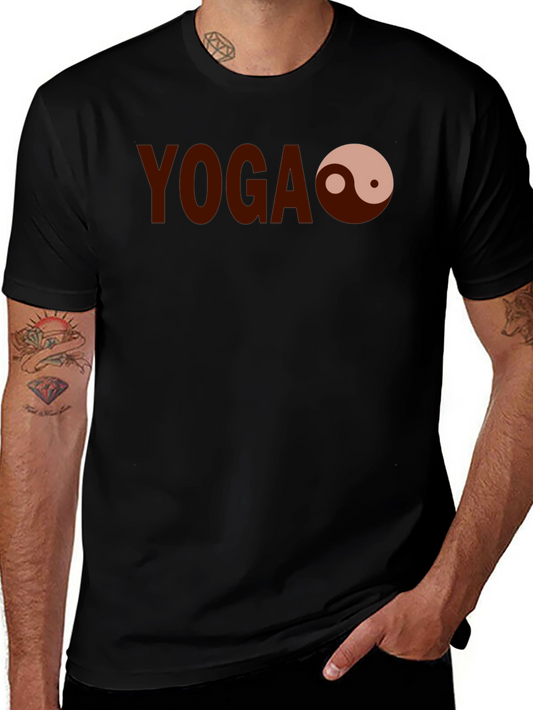 Yoga Yin Yang Graphic Tee - Comfortable Cotton Blend Shirt