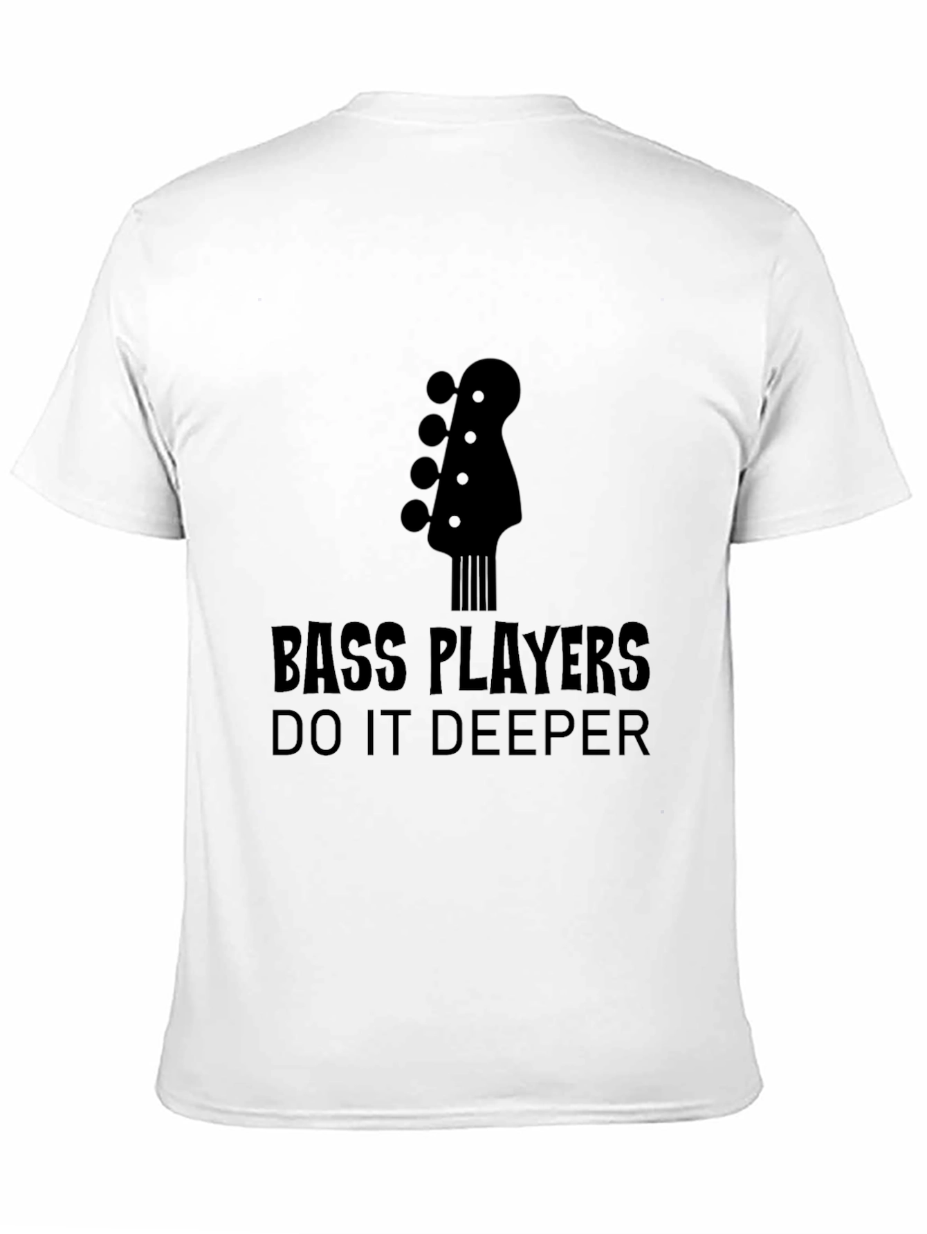 Bass Players Do It Deeper Black T-Shirt