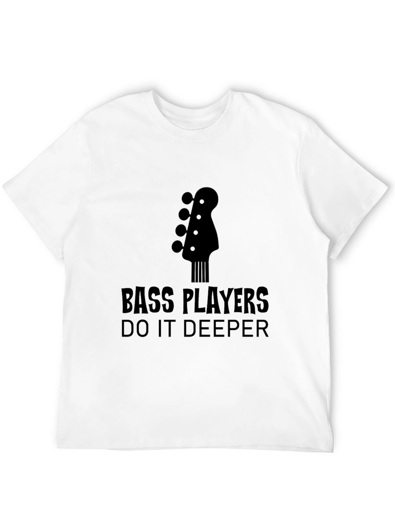 Bass Players Do It Deeper Black T-Shirt