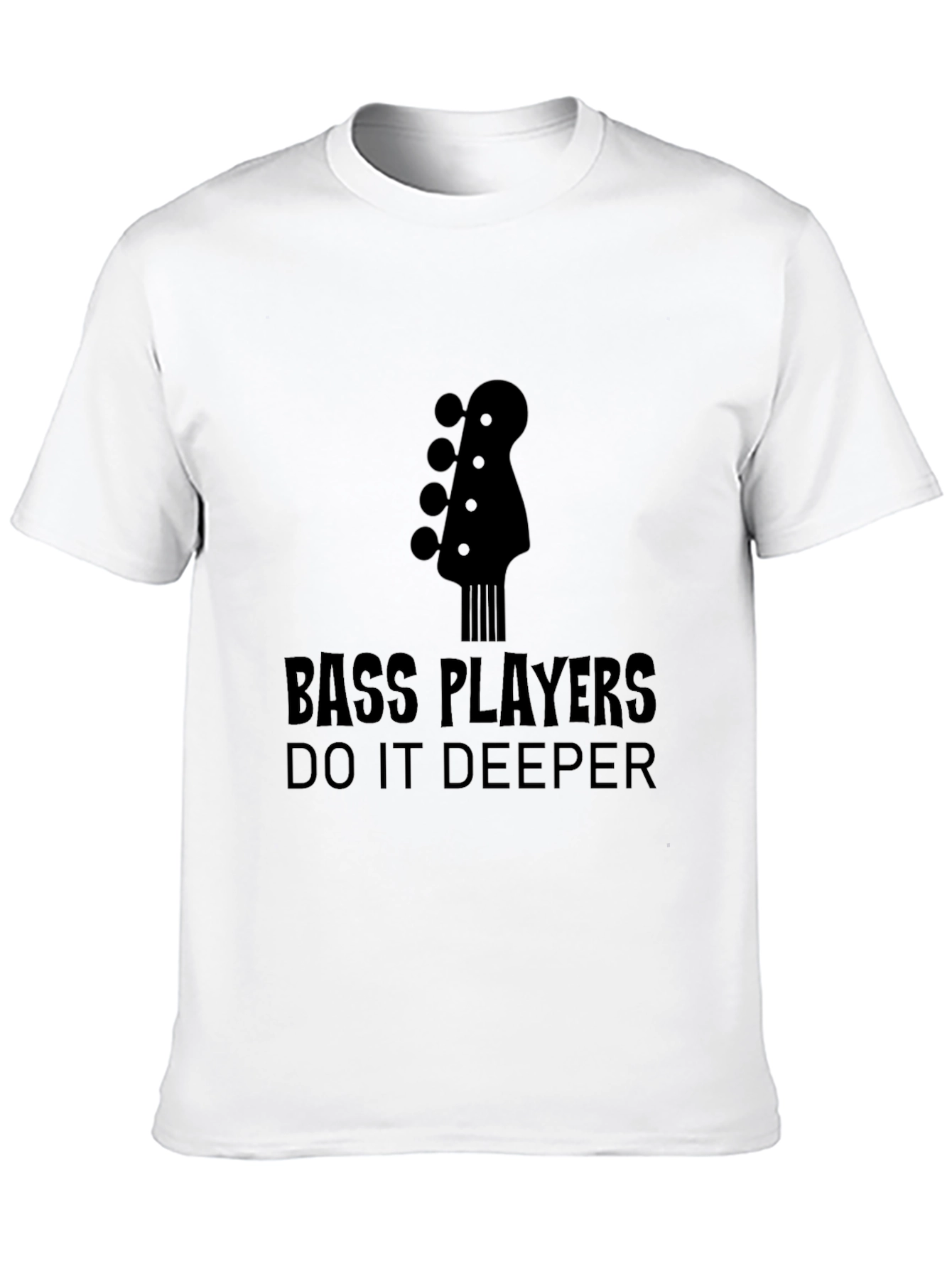 Bass Players Do It Deeper Black T-Shirt