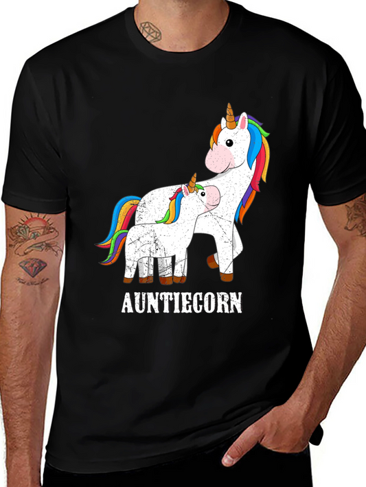 Auntiecorn T-Shirt - Unicorn Lover Tee