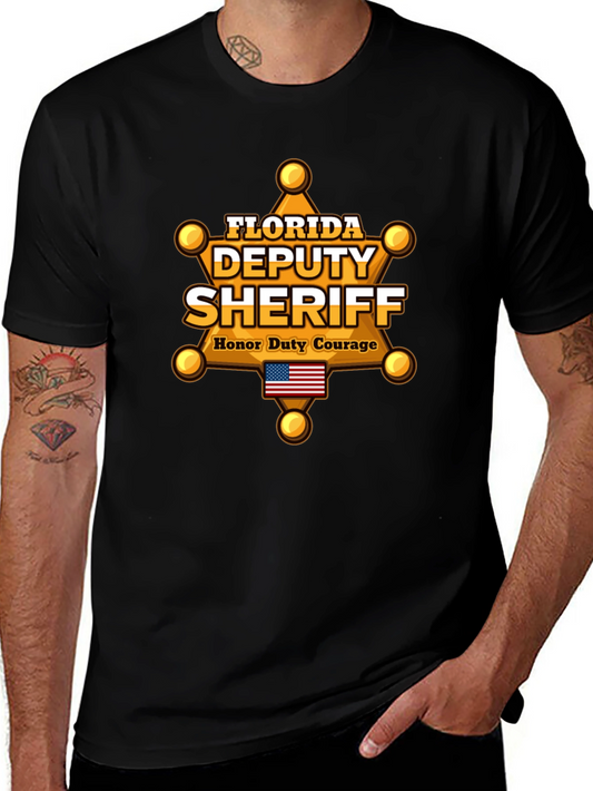 Florida Deputy Sheriff T-Shirt - Honor Duty Courage