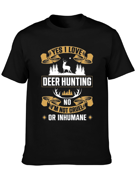 Deer Hunting Graphic T-Shirt: Yes I Love Hunting Tee