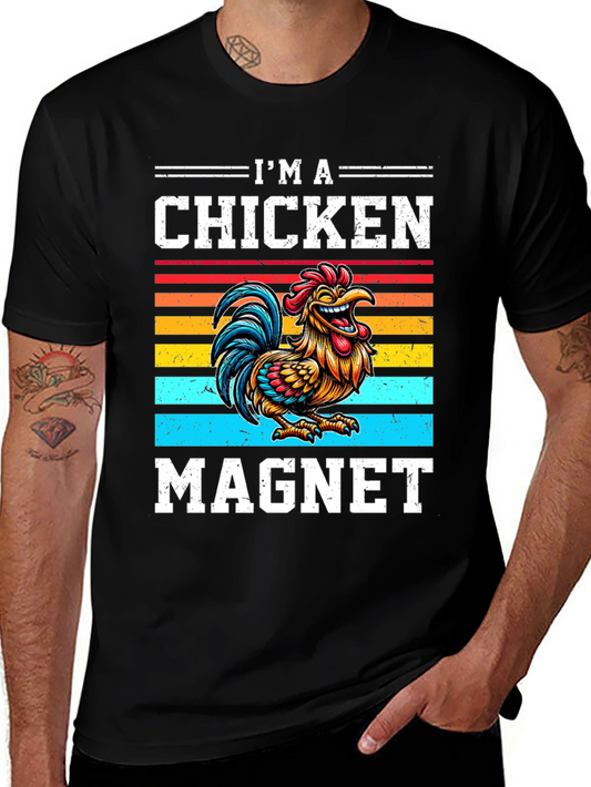 Im a Chicken Magnet Graphic T-Shirt