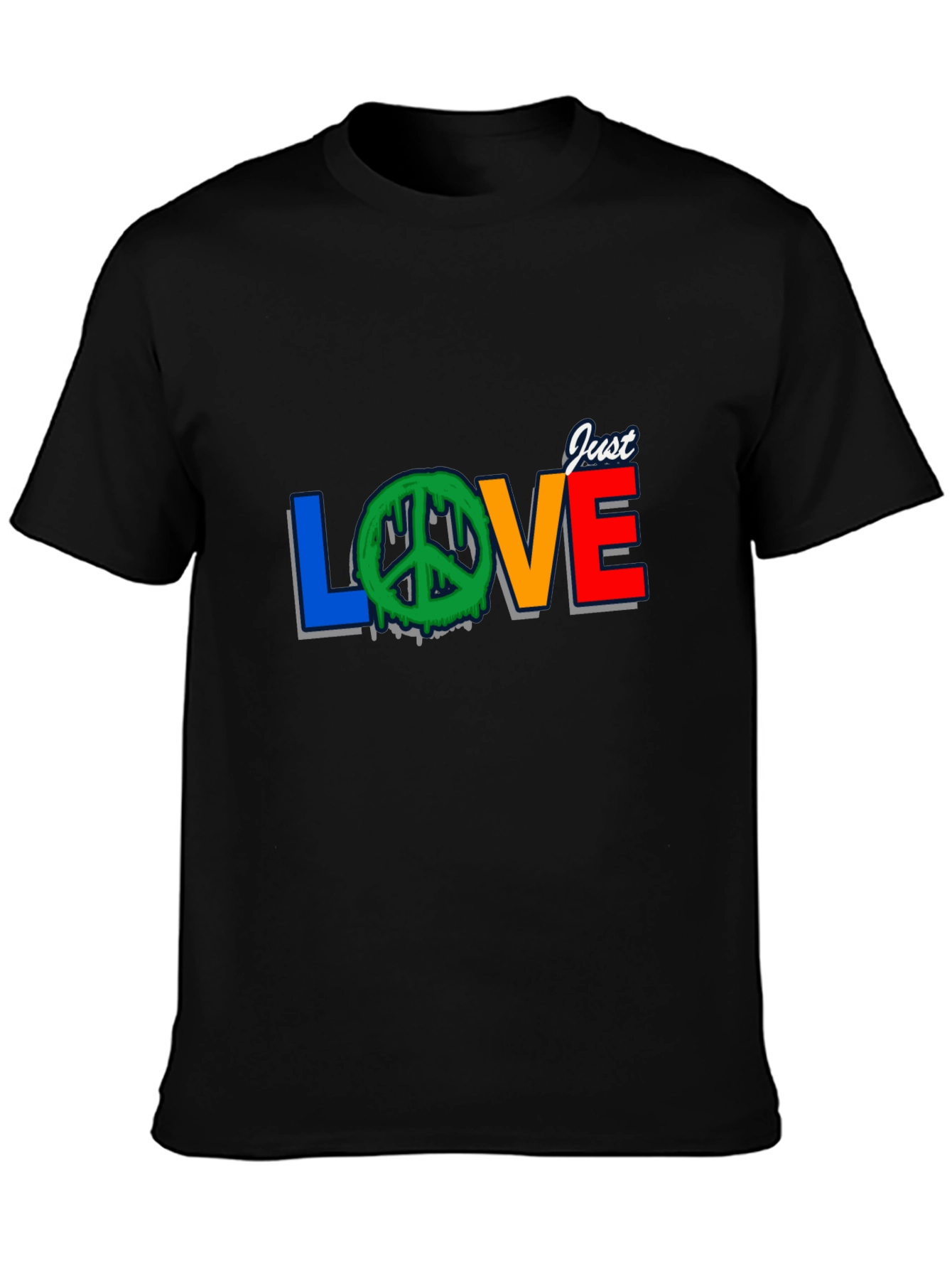 Just Love Peace Sign Graphic Tee