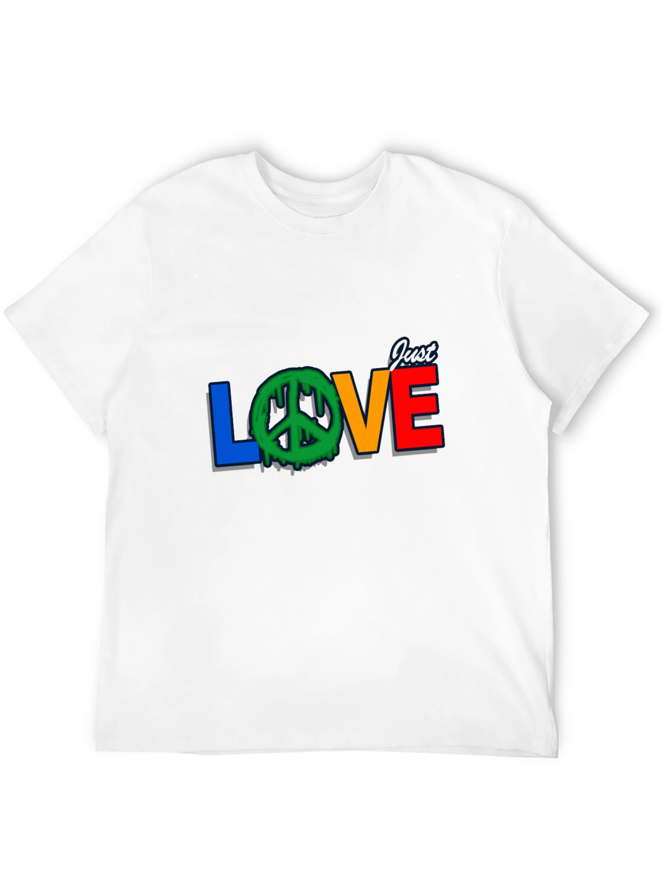 Just Love Peace Sign Graphic Tee