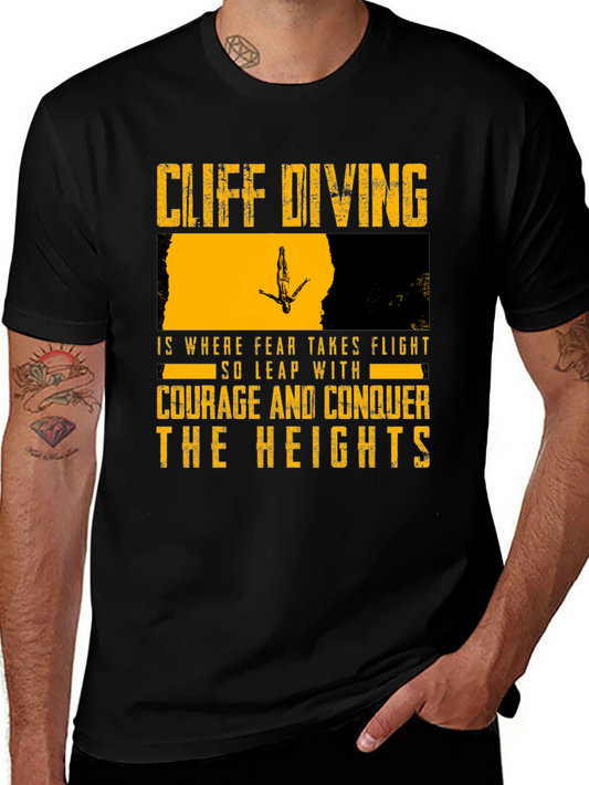 Cliff Diving T-Shirt: Conquer the Heights