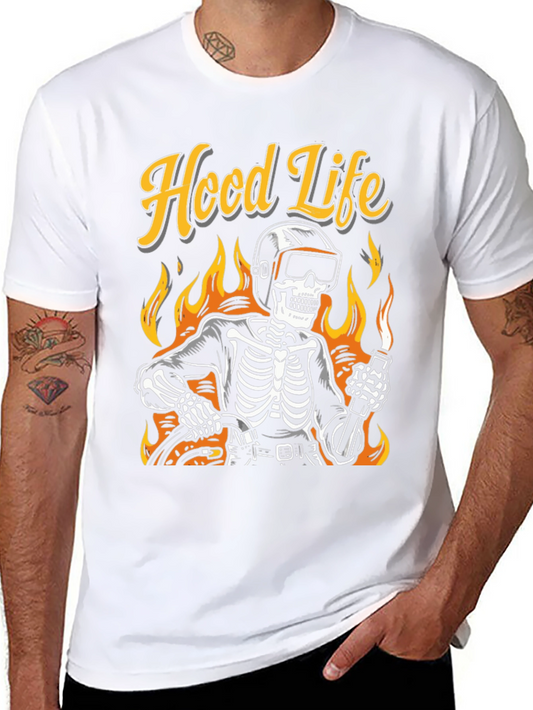 Hood Life Skeleton Welder T-Shirt