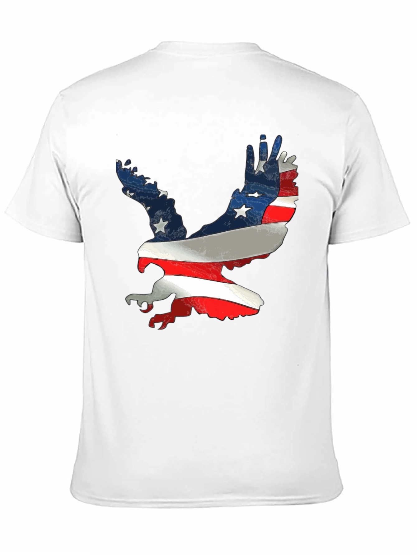 Patriotic Eagle T-Shirt - American Flag Design