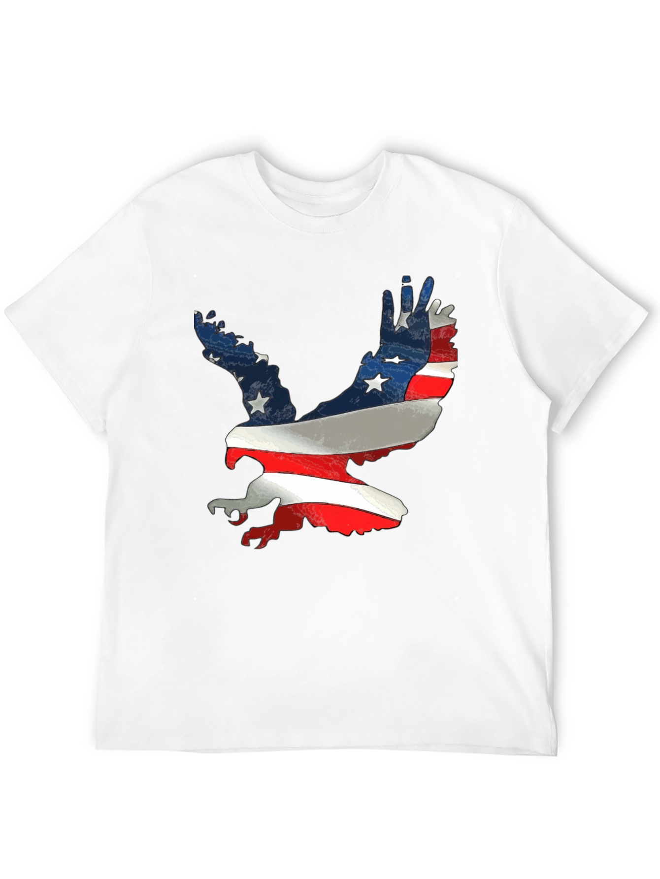 Patriotic Eagle T-Shirt - American Flag Design