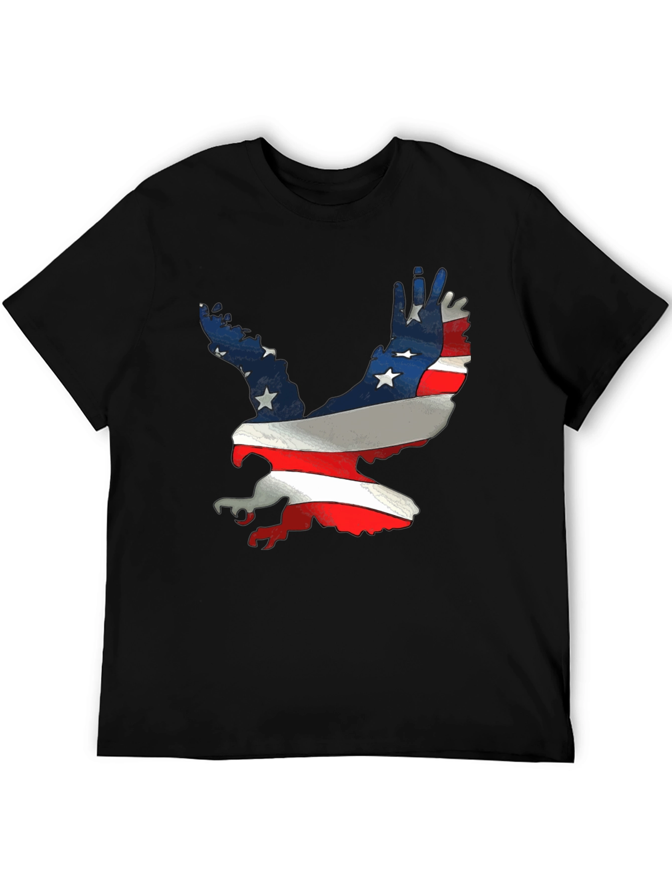 Patriotic Eagle T-Shirt - American Flag Design